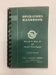 Pratt & Whitney Wasp Jr. B, H1, Hornet Series Operator's Handbook. Fixed Price $32.20.