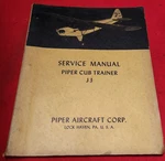 Piper Cub J3 Trainer Service Manual 1941 + Warranty Page Drawings Original 8W6. Fixed Price $199.99.