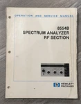 Hp 8554B Spectrum Analyzer Rf Section Service & Operation Manual 1974. Fixed Price $25.00.