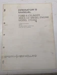 Sperry 2704ET New Holland Operators Manual Ford Cyl 363 Diesel Engine Turbo. Fixed Price $36.75.