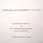 Normalair-garrett 4232C000 Bay Temperature Sensor Service & Parts Manual. Fixed Price $72.96.