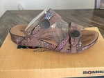 Women's Romika Nib Size 37 6.5/7 Slip-on-sandel Adjustible Strap Brown. Fixed Price $26.25.
