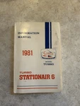 New Cessna Turbo U206G Stationair 1981 Pilot's Information Manual (D1204-13). Fixed Price $60.00.