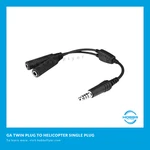 Bose A20 Aviation Headset Dual Ga Twin Plug To U174 Helicopter Adapter - New. Fixed Price $59.95.