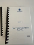 2 Volume Set Aerospatiale Socata Tbm 700-A Pilots Information Manual. Fixed Price $48.00.