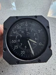 Aircraft Instrument Kollsman Dual Indicator- Altitude & Diff Pressure As Removed. Fixed Price $125.00.