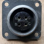 Itt Cannon MS3102E14S-2S Mil Circular Box Mount 4-PIN Receptacle Connector. Fixed Price $7.00.