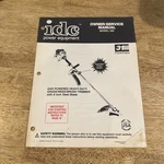 Idc Power Equipment Model 580 Owner Service Manual Grass Brush Weed Trimmer. Fixed Price $7.61.