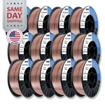 (12 X 10-LB Spools) ER70S-6 .035" (0.9 Mm) Mild Steel Mig Welding Wire. Fixed Price $340.05.