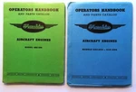 Lot 2X Operators Handbook Franklin Aircraft Engines 4AC-199, 6AC-264/298 Pb 1945. Fixed Price $54.00.