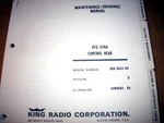 King Kfs 576A Service Manual. Fixed Price $106.30.