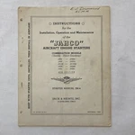 Jack & Heintz Inc. "jahco" Engine Starters Service Manual (SM-4). Fixed Price $28.75.