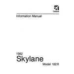 New Cessna 182R Skylane 1982 Pilot's Information Manual (D1215-13). Fixed Price $116.00.