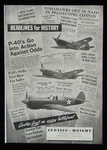 1942 WW2 Curtiss Wright Fighters Army Airplane Interstate Cadet Buffalo Ny. Fixed Price $20.67.