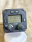 Becker Avionic Ar 4201 14V Radio Vhf Transceiver 1/4" Instrument Cut. Fixed Price $425.00.