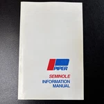 Piper Seminole Information Menu PA-44-180 P/n 761-662 Free Shipping. Fixed Price $17.50.