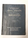 Hamilton Standard Constant Speed Control Service Manual No 121A Original. Fixed Price $20.70.