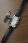 Ladies Rare Vintage Mickey Mouse Seiko 4N00-6859 Tank Character Flip Cover Watch. Fixed Price $100.00.