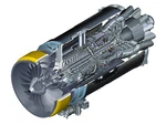 Rolls Royce Allison AE3007 C2 Engine Cutaway Poster Print 36X48 Hi Res 9 Mil. Fixed Price $99.95.
