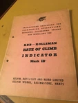 Kbb Kollsman MARK-1B Rate Of Climb Indicator Overhaul Booklet Manual. Fixed Price $88.95.